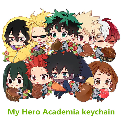 My Hero Academia Key Chains Two-sided Keychain Cosplay Acrylic Pendant Keyring Anime Collection ► Photo 1/6