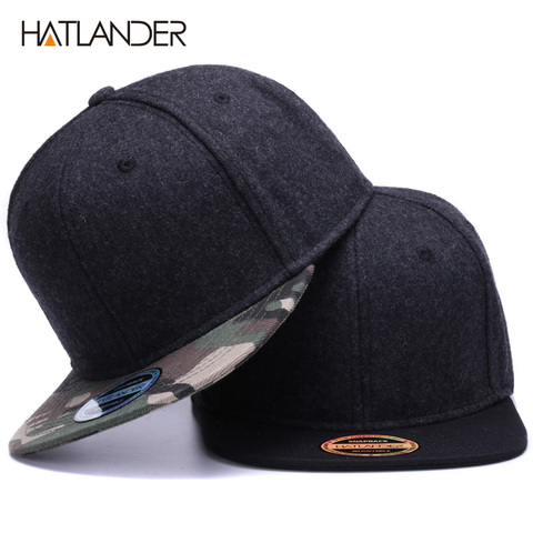 Hot Plain Hats Blank Snapback Unisex Men's Hip-Hop Adjustable B