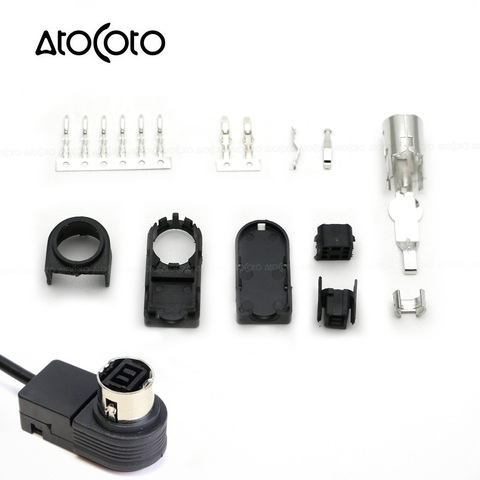 AtoCoto Audio Input AUX with 8 Pin for JVC Head Unit CD/Radio J-LINK Sockets for Alpine Ai-Net Plug DIY Assembly Connector ► Photo 1/5
