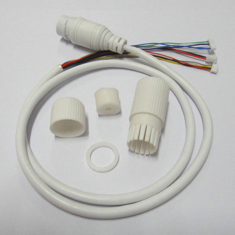 Waterproof POE LAN cable for CCTV IP camera board module with weatherproof connector RJ45, Single status LED ► Photo 1/2