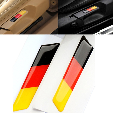 2Pcs Car Styling 3D Sticker Lift Wrench Handle Seat Insert Trim Cover For Volkswagen VW Golf 5 6 MK5 MK6 GTI Germany Flag Emblem ► Photo 1/6