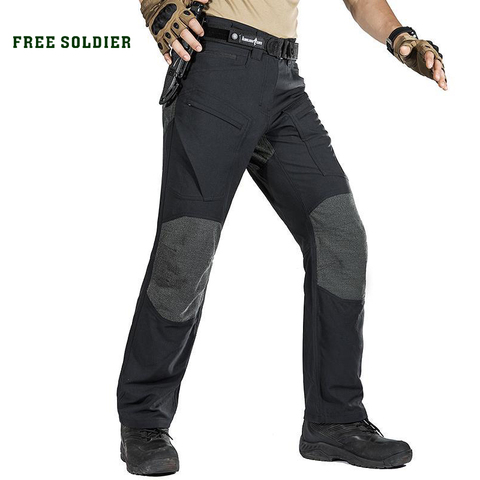 FREE SOLDIER Outdoor sports tactical military cargo pants men's trousers wear-resistant pants for camping hiking ► Photo 1/1