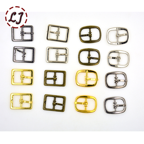 New 20pcs/lot 12mm width silver gun-black gold small Square round alloy metal shoes bags Belt  Buckles  DIY Accessory Sewing ► Photo 1/2
