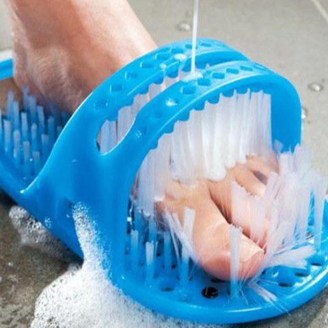 Plastic Bath Shoe Shower Brush Massager Pumice Stone Slippers Bath Shoes Brush for Feet Foot Scrubber Brushes 28cm*14cm*10cm ► Photo 1/4