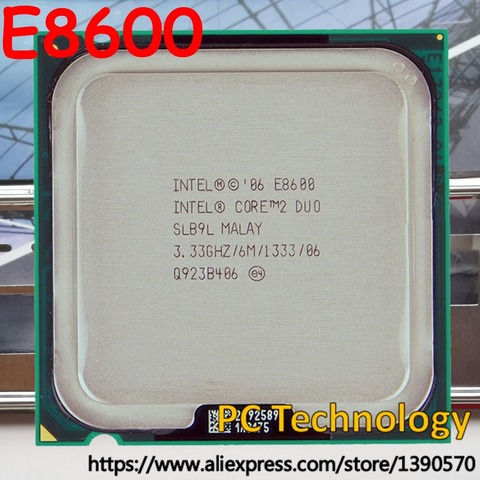 Original Intel Core 2 Duo E8600 Processor 3.33GHz/6M/1333MHz CPU Free shipping ship out within 1 day also sell E8400 E8500 ► Photo 1/3