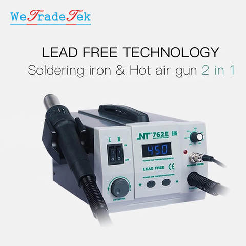 2 In 1 Lead Free BGA Hot Air Gun Soldering Station Adjustable SMD Soldering Rework Station for Phone IC Chip PCB Repair ► Photo 1/1
