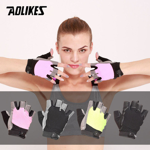 AOLIKES 1 Pair Gym Body Building Training Sports Fitness WeightLifting Gloves For Men And Women Custom Fitness Exercise Training ► Photo 1/6
