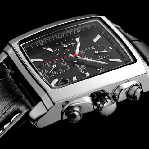 MEGIR new casual brand watches men hot fashion sport wristwatch man chronograph leather watch for male luminous calendar hour ► Photo 1/6
