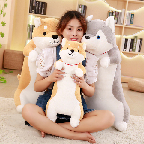 60/80/100CM Large Super Meng Husky Chihuahua Stuffed Animal Plush Toy Pillow Doll, Kawaii Shiba Inu, Boy and Girl Birthday Gifts ► Photo 1/6