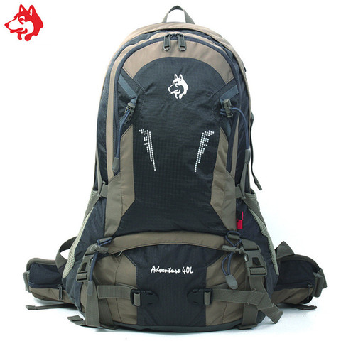 Medium capacity 40L Green/Orange/Grey anti-tearing nylon hiking backpack  outdoor sporting camping backpacks ► Photo 1/1