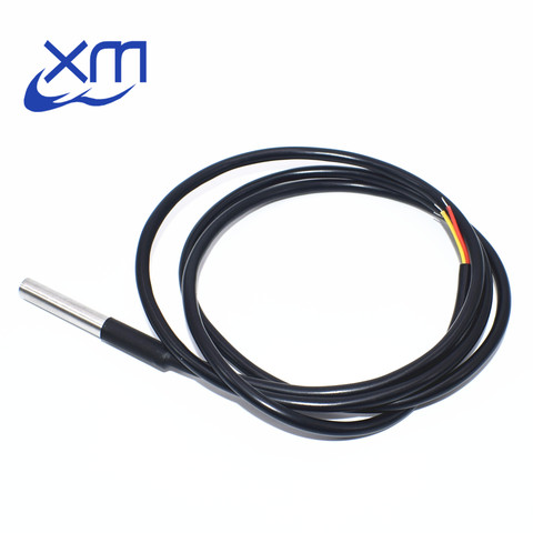 ! Waterproof DS18b20 temperature probe temperature sensor Stainless steel package -100cm wire ► Photo 1/1