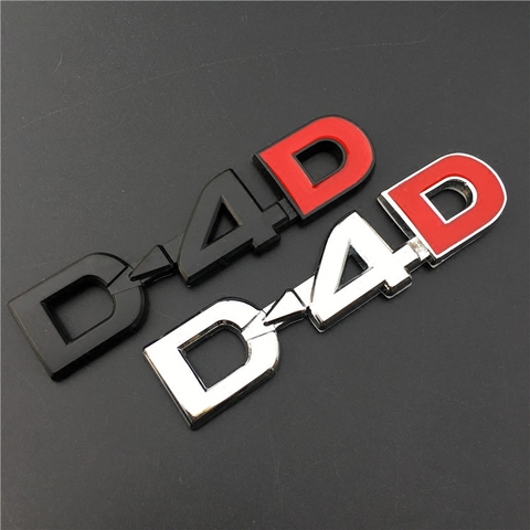 1PCS 3D Metal D4D Emblem Badge Car Sticker Decals For Toyota Land Cruiser Corolla RAV4 Verso Prado Avensis Camry Car Styling ► Photo 1/5