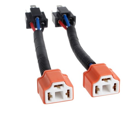 2Pcs H4 9003 Ceramic Wire Harness Plug Cable Headlights Connector Extension New Drop shipping ► Photo 1/6