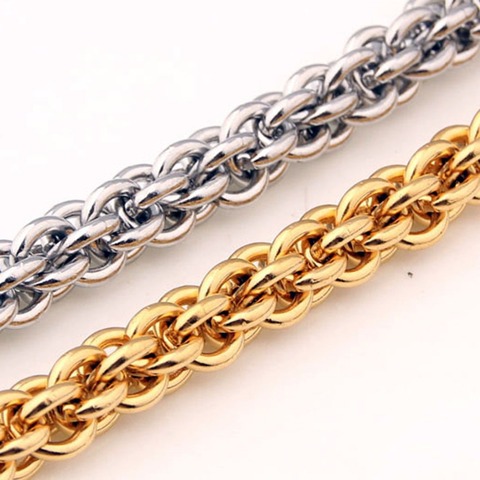 New Design 316L Stainless Steel Silver Color/Gold Handmade Lantern Chain Men Women Necklace Or Bracelet Fashion Jewelry 7-40inch ► Photo 1/6