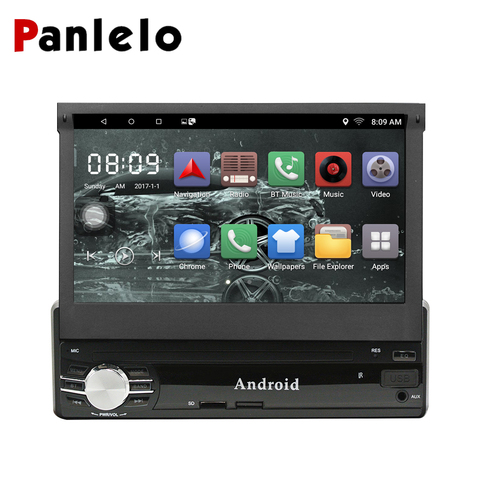 Panlelo T1 1 Din Android 8.1 Car Multimedia 7 Inch Quad Core Android Head Unit Autoradio Car Audio Player Bluetooth ► Photo 1/1