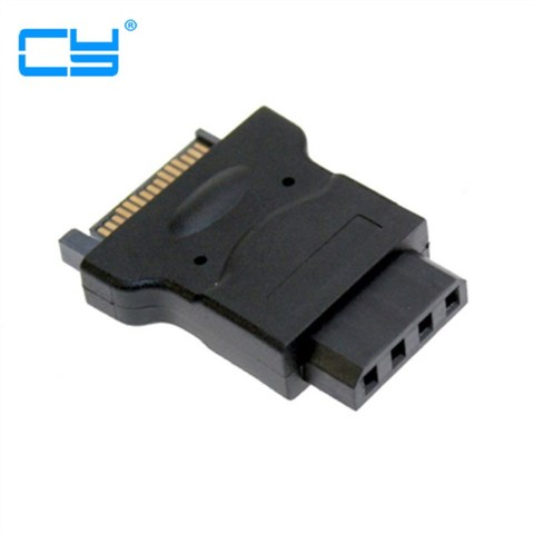 15Pin SATA Male Power Cable to Molex 4-pin IDE Hard Disk Drive Power Adapter ► Photo 1/5