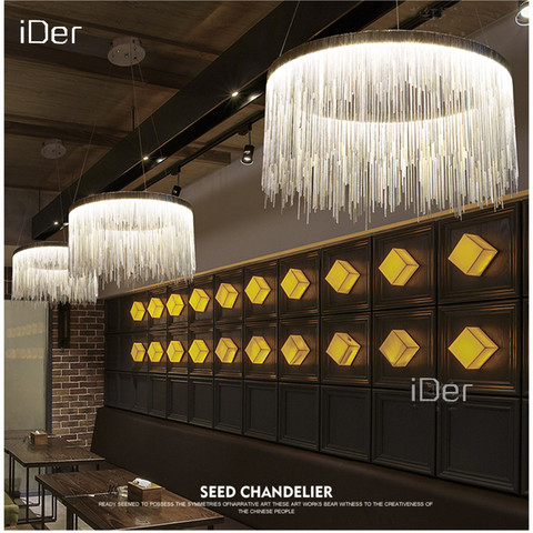 Modern  high - end villa art personality lamps simple atmosphere chain chandelier Nordic bedroom living room restaurant lights ► Photo 1/4