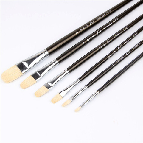 Paint Brushes Oil Painting Art  Art Supplies Oil Paint Brushes - 6pcs/set  High-grade - Aliexpress