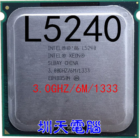 Intel Xeon L5240  l5240  3.0GHz/6M/1333 Processor close to LGA771 Core 2 Dual ► Photo 1/1