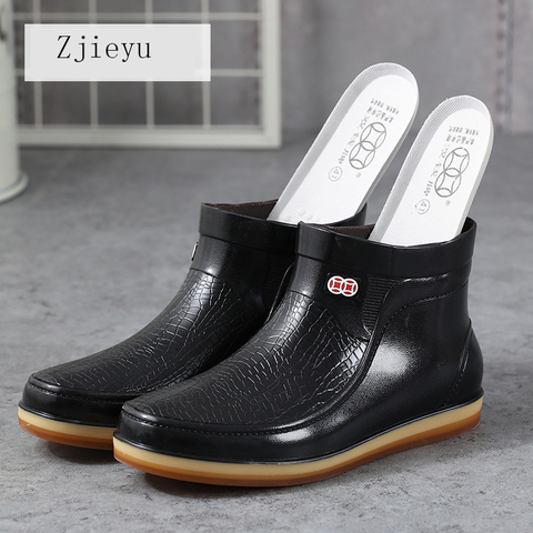 Ankle  Round Toe New Men's Rain Shoes Rain Boots Men Short Water Shoes, Kitchen Shoes  Car Wash Bot Fishing Boots ► Photo 1/1