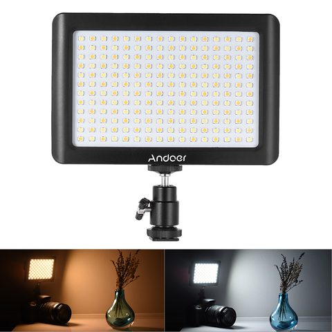 Andoer Mini Studio Video Photography LED Light Panel Lamp 3200K/6000K 192pcs Beads for Canon Nikon DSLR Camera DV Camcorder ► Photo 1/1