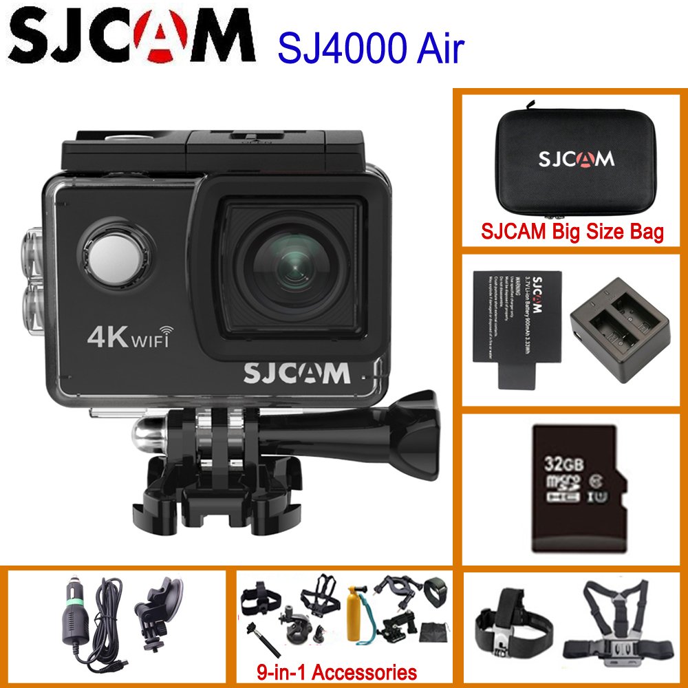 Price history & Review on SJCAM SJ4000 AIR 4K 30fps Action Camera Allwinner Chipset 1080P 60FPS WiFi Sport DV 2.0" Mini Helmet Camera Waterproof Sports DV | AliExpress Seller SJCAM Global