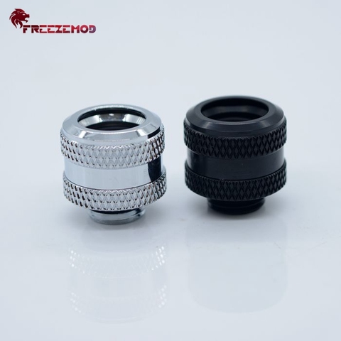 FREEZEMOD OD14mm Hard tube fitting water cooling fittings 4 sealing ring hexagonal fixing. HYGKN-N14MM ► Photo 1/6