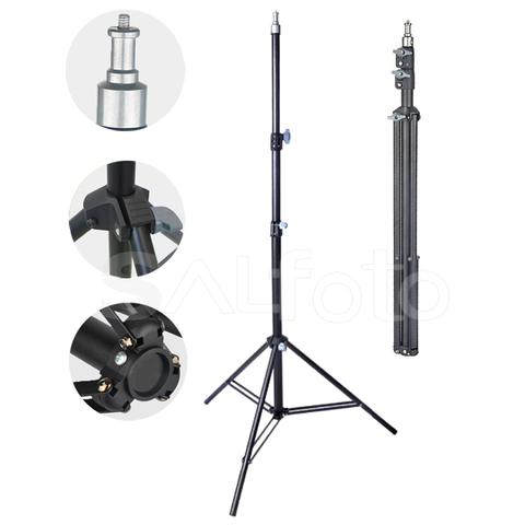 2m Photo Metal Light Stand with 1/4