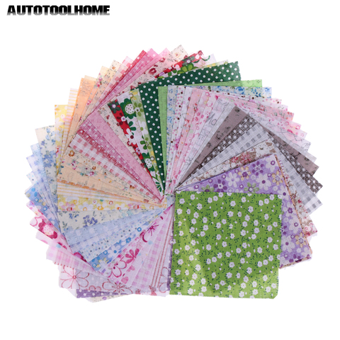 50pcs 10cmx10cm fabric patches stash cotton fabric charm packs patchwork fabric patch quilting hand tool set ► Photo 1/6