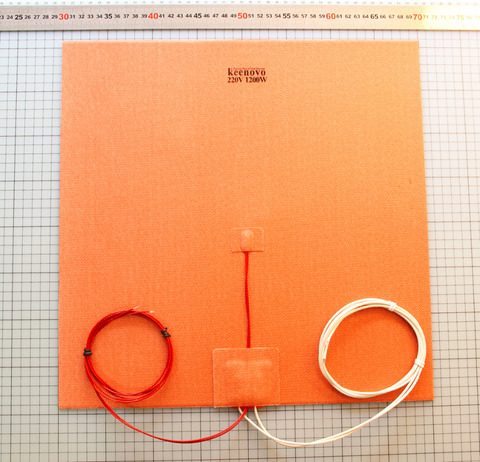 400X400mm 1200W w/ NTC 100K Thermistor Keenovo Silicone Heater Pad for Huge Mega Cube 3D Printer Heatedbed Build Plate ► Photo 1/3