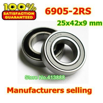 High quality deep groove ball bearing 6905 2RS 6905-2RS 61905-2RS 6905RS 6905RZ 25*42*9 mm 10pcs/lot ► Photo 1/1