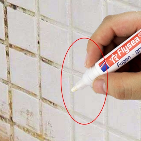 Tile Gap Repair Color Pen White Tile Refill Grout Pen Waterproof Mouldproof Filling Agents Wall Porcelain Bathroom Paint Cleaner ► Photo 1/6