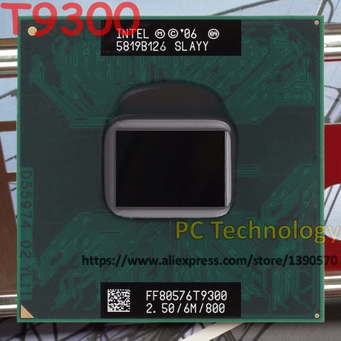 Intel Core 2 Duo T9300 SLAYY SLAQG 2.5GHz 6M 800MHz CPU Socket P processor free shipping (ship out within 1 day) ► Photo 1/1