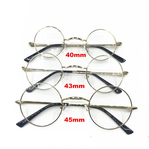 Vintage 40 43 45mm small Round Spring Hinges Eyeglass Frames Full Rim Good Quality Rx able ► Photo 1/6