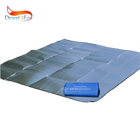 Desert&Fox Moisture Proof Cushion Double-Side Aluminum Foil Fabric Foldable Picnic Blanket Camping Moistureproof Pad for Travel ► Photo 1/5
