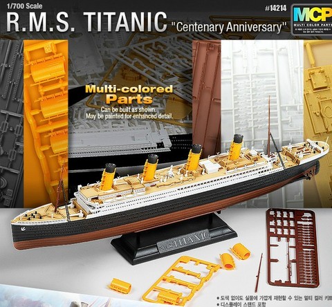 MOHS  1/700  14214  Process Plates  Titanic ship model luxury cruise ship  Assembly ship  Model kits  Modle building ► Photo 1/1