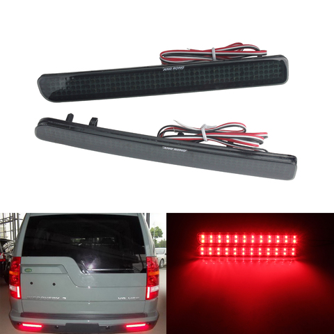 ANGRONG 2x LED Rear Bumper Tail Signal Light Black Smoked Lens For Rover Discovery 3 4 LR3 LR4 ► Photo 1/6
