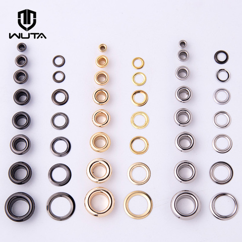 WUTA 100set Brass Eyelets with Washer Ring for Leathercraft DIY Scrapbooking Shoes Belt Cap Bag Tags Clothes 3mm 4mm 5mm 6mm 8mm ► Photo 1/6
