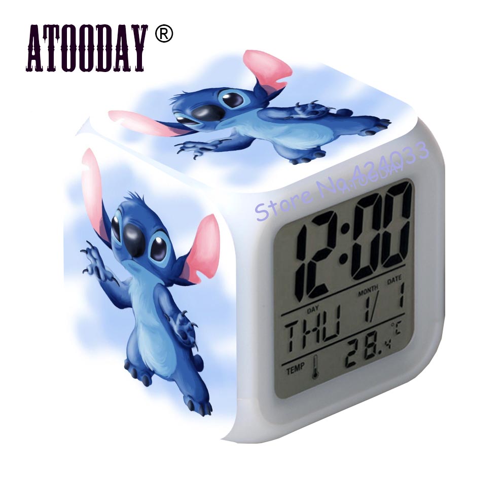 Disney Stitch Digital Alarm Clock NEW