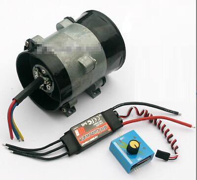 Metal ducted three-phase brushless DC motor. High-speed turbo fan blades ► Photo 1/2