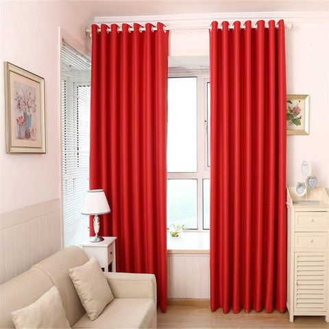 Solid Red Color Jalousie Curtains For Living Room Modern Curtains for Bedroom Window Curtains kitchen Curtains Blinds 092&30 ► Photo 1/6