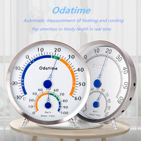 Odatime Stainless Steel Centigrade Analog Thermometer Hygrometer for Sauna Room Temperature Humidity Meter ► Photo 1/1