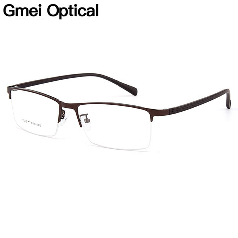 Gmei Optical Men Titanium Alloy Eyeglasses Frames for Men Eyewear Flexible Temples Legs IP Electroplating Alloy Spectacles Y7012 ► Photo 1/6