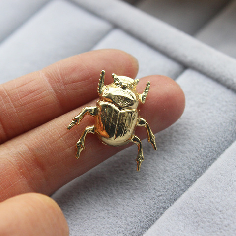 1Pc Vintage Cute Insect Beetle Brooch, Pins And Brooches For Women 5 Color of Fashion Jewelry Natural Love ► Photo 1/6
