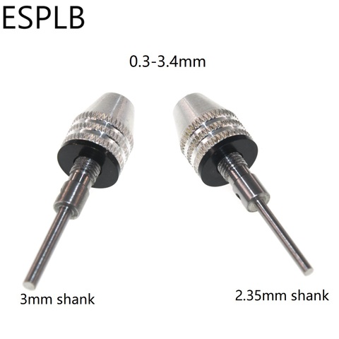 ESPLB Keyless Drill Chuck 0.3-3.4mm 2.35mm/3mm Aluminum Alloy Shank Drill Mini Bit Quick Change Adapter Bit Converter Tool ► Photo 1/6