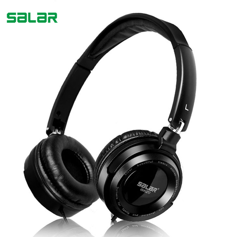 Salar EM520 HIFI Stereo Deep Bass 3.5mm Wired Foldable Headset Gaming Earphones Adjustable Portable Headphones for PC Computers ► Photo 1/6