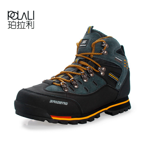 Breathable Outdoor Hiking Shoes Camping Mountain Climbing Hiking Boots Men Waterproof Sport Fishing Boots Trekking Sneakers ► Photo 1/6