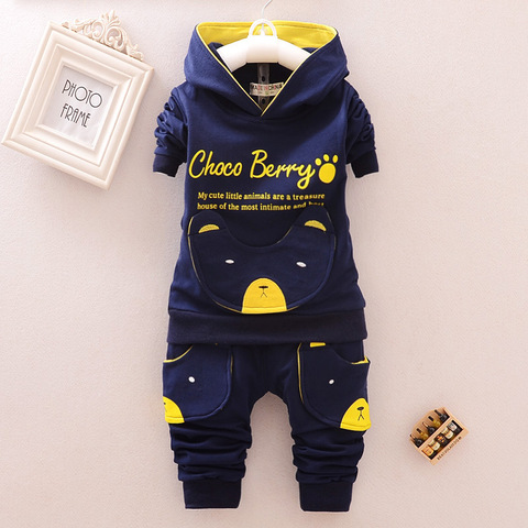 Fashion Children Boys Girl Cartoon Clothing Suits Baby Cotton Hoodies Pants 2Pcs/Sets Spring Autumn Clothes Toddler Tracksuits ► Photo 1/6