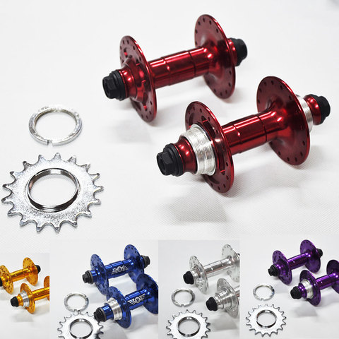 High quality famous brand CNC aluminum Fixed gear bmx  hub 4 sealed bearing 32 bearing bike hubs ► Photo 1/6