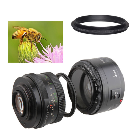 Metal Male thread to Male thread 49/52/55/58/62/67/72/77/82mm Macro Camera Lens Reverse Adapter Ring (35 models provide choice) ► Photo 1/6